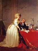 Jacques-Louis David Portrait of Monsieur Lavoisier and His Wife painting